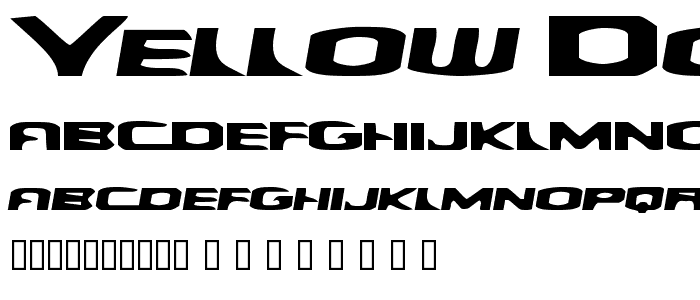 Yellow Dog font